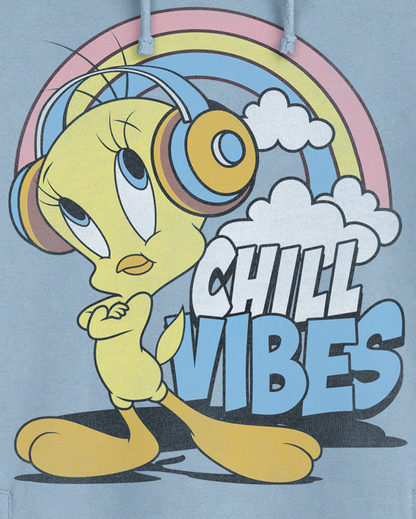 LOONEY TUNES TWEETY CHILL VIBES HOODIE