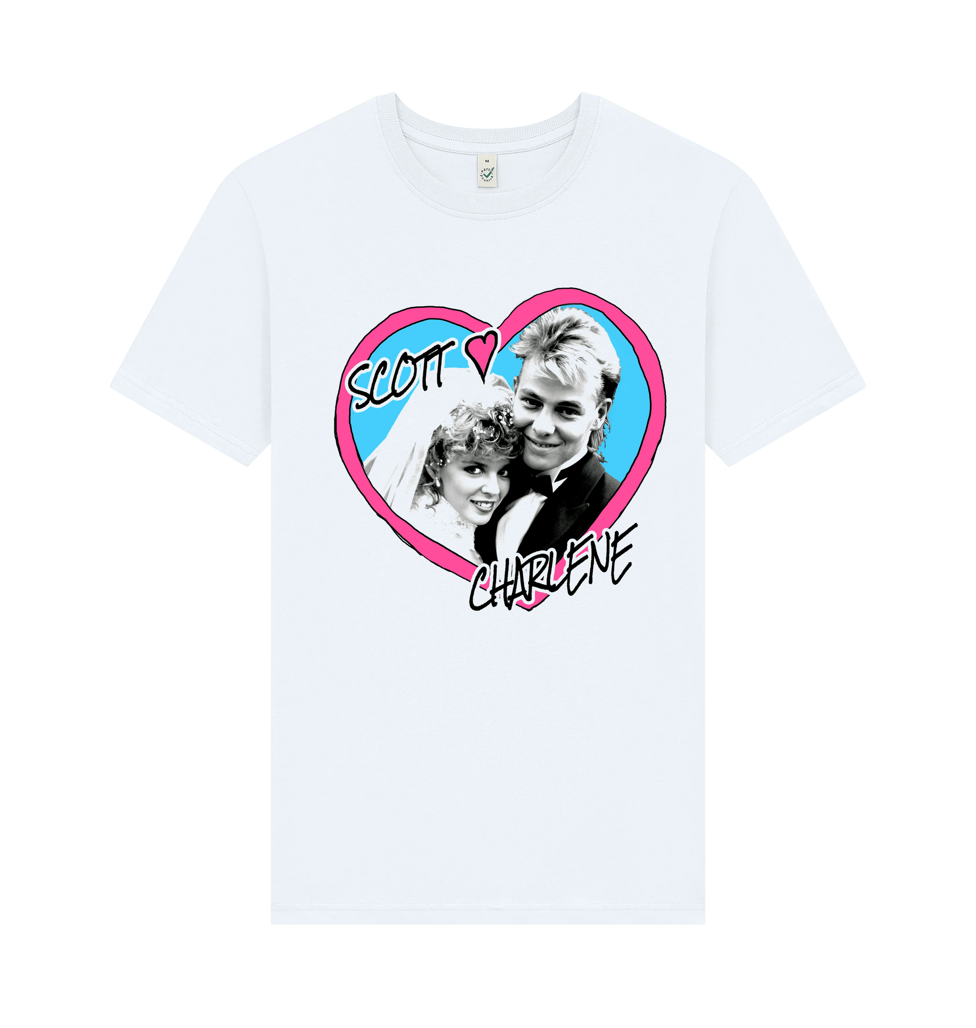 White Printed T-shirt Front