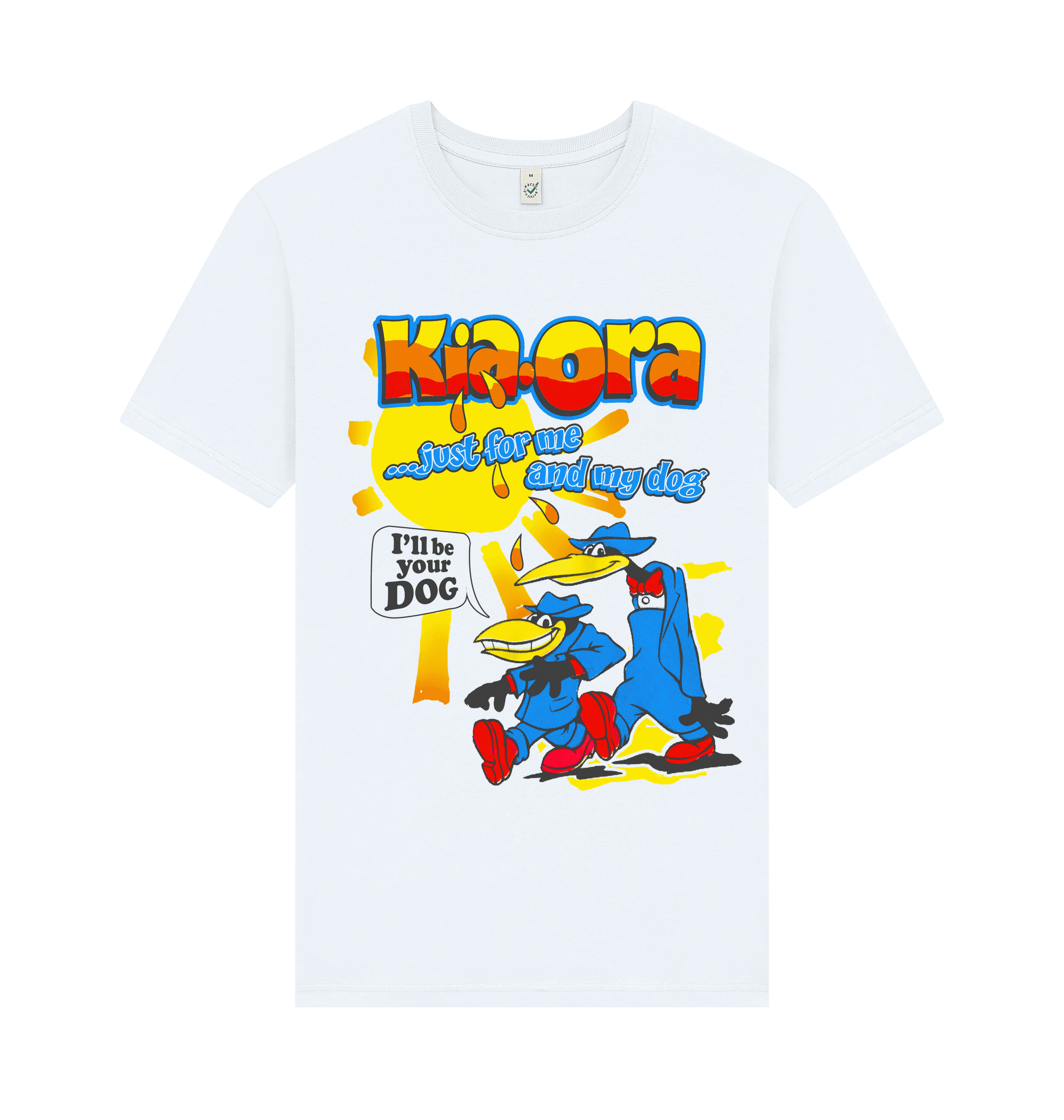 White Printed T-shirt Front