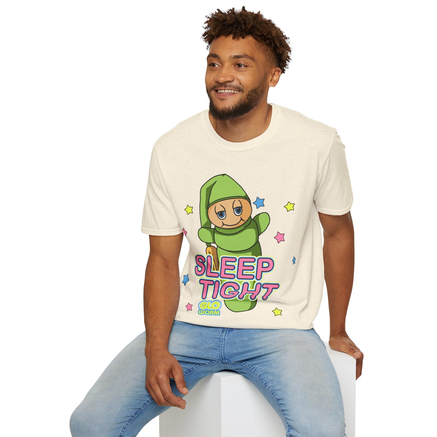 Retro Sleep Tight Glow Worm Unisex T-Shirt