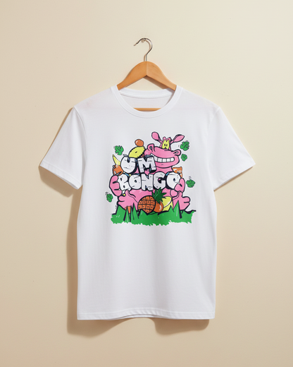 White Printed T-shirt Front
