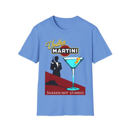 Vodka Martini shaken not stirred short sleeve t-shirt