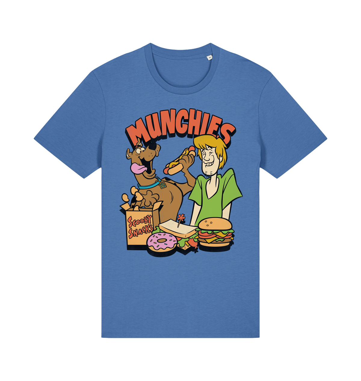 Bright Blue Printed T-shirt Front