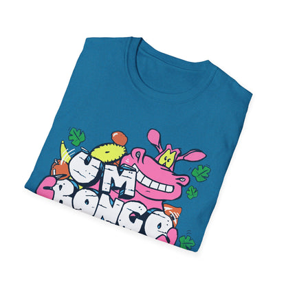 Um Bongo Cartoon Hippo T-Shirt | Retro Fruit Jungle Drink