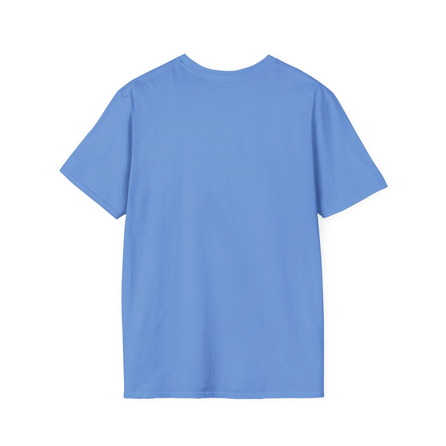 Blue t-shirt on a white background