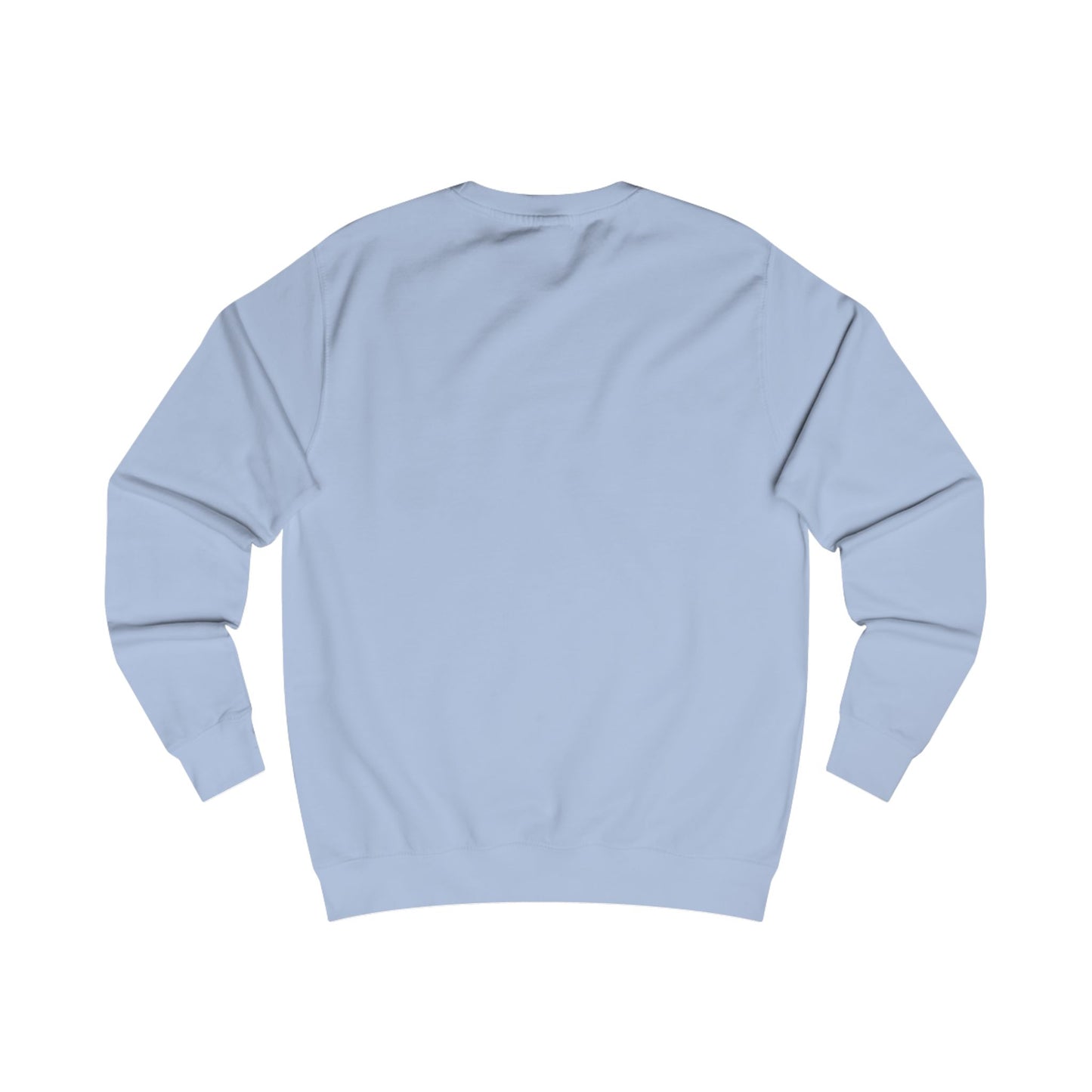 Light blue sweatshirt on a white background