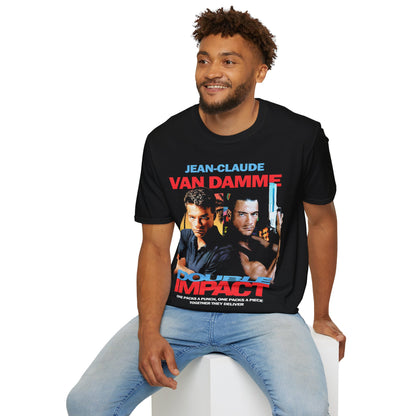 Retro Double Impact 90s Movie Graphic T-Shirt