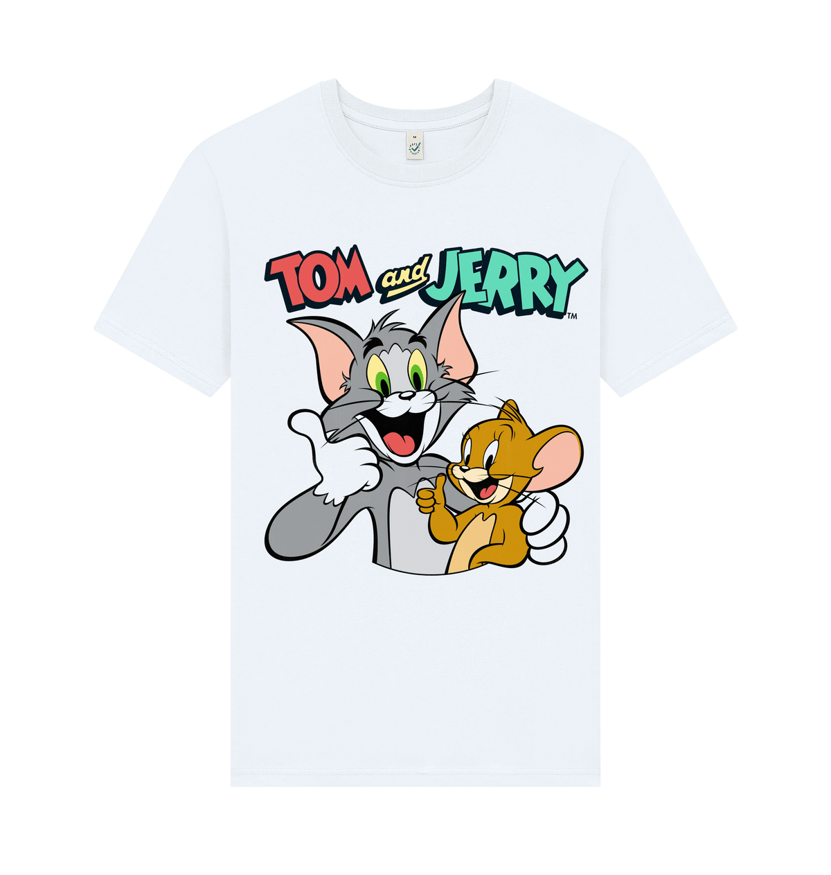 White Printed T-shirt Front