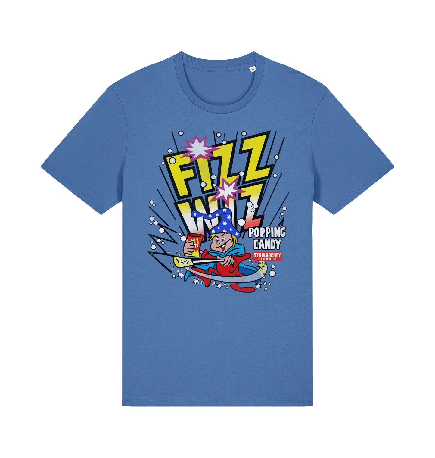 Bright Blue Printed T-shirt Front