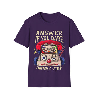 Vintage Eerie Toy Phone T-Shirt - 'Answer If You Dare'