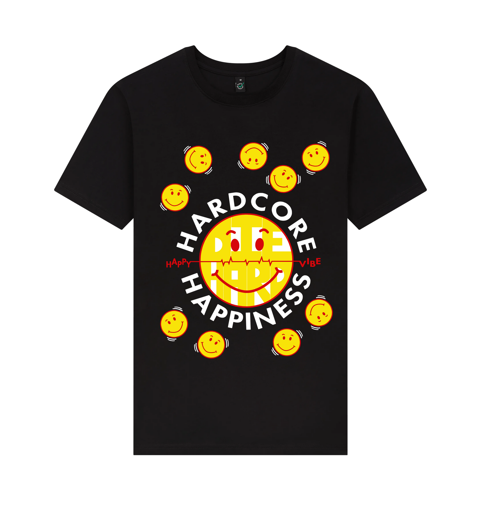 Black Printed T-shirt Front