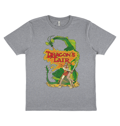 Melange Grey Printed T-shirt Front
