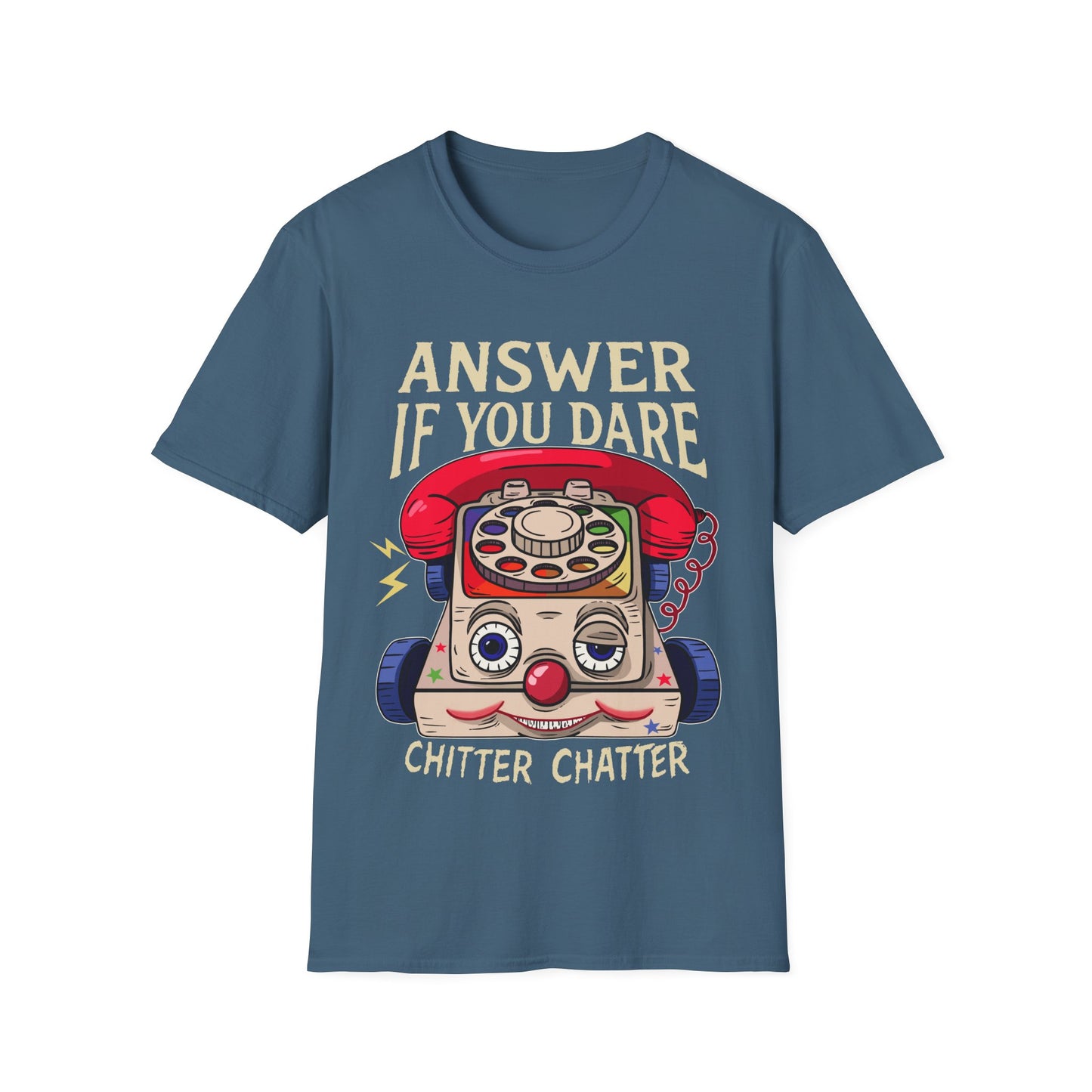 Vintage Eerie Toy Phone T-Shirt - 'Answer If You Dare'