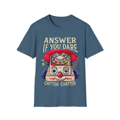Vintage Eerie Toy Phone T-Shirt - 'Answer If You Dare'