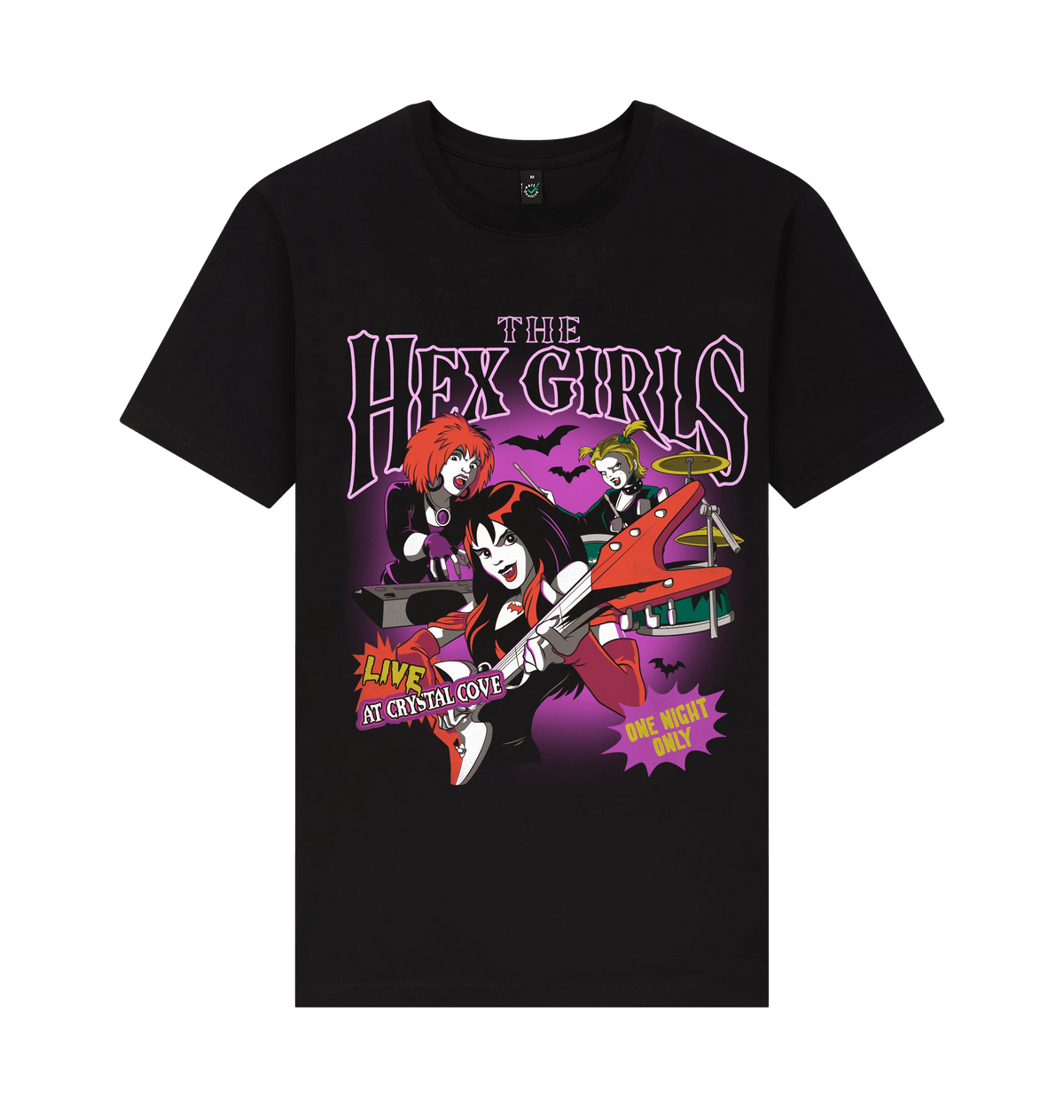 Black Printed T-shirt Front