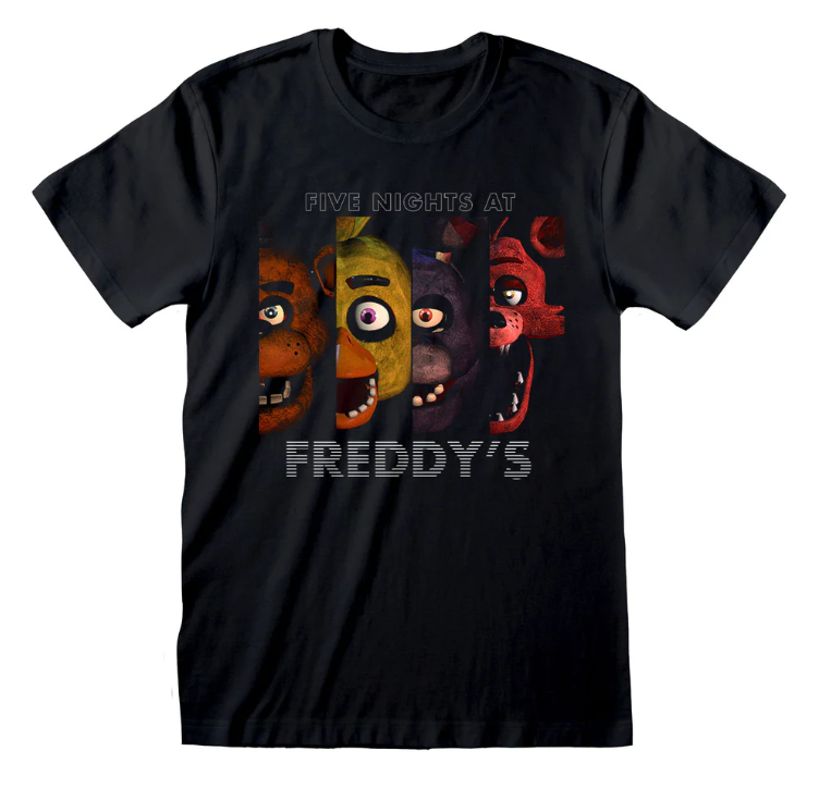 FIVE NIGHTS AT FREDDY'S - 4 HEADS - T-SHIRT