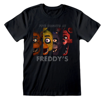 FIVE NIGHTS AT FREDDY'S - 4 HEADS - T-SHIRT
