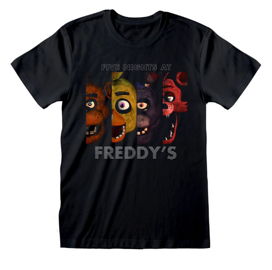 FIVE NIGHTS AT FREDDY'S - 4 HEADS - T-SHIRT