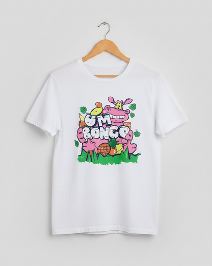 White Printed T-shirt Front