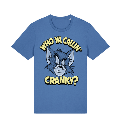 Bright Blue Printed T-shirt Front