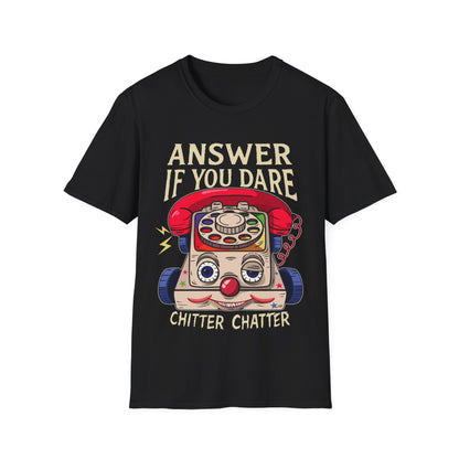 Vintage Eerie Toy Phone T-Shirt - 'Answer If You Dare'