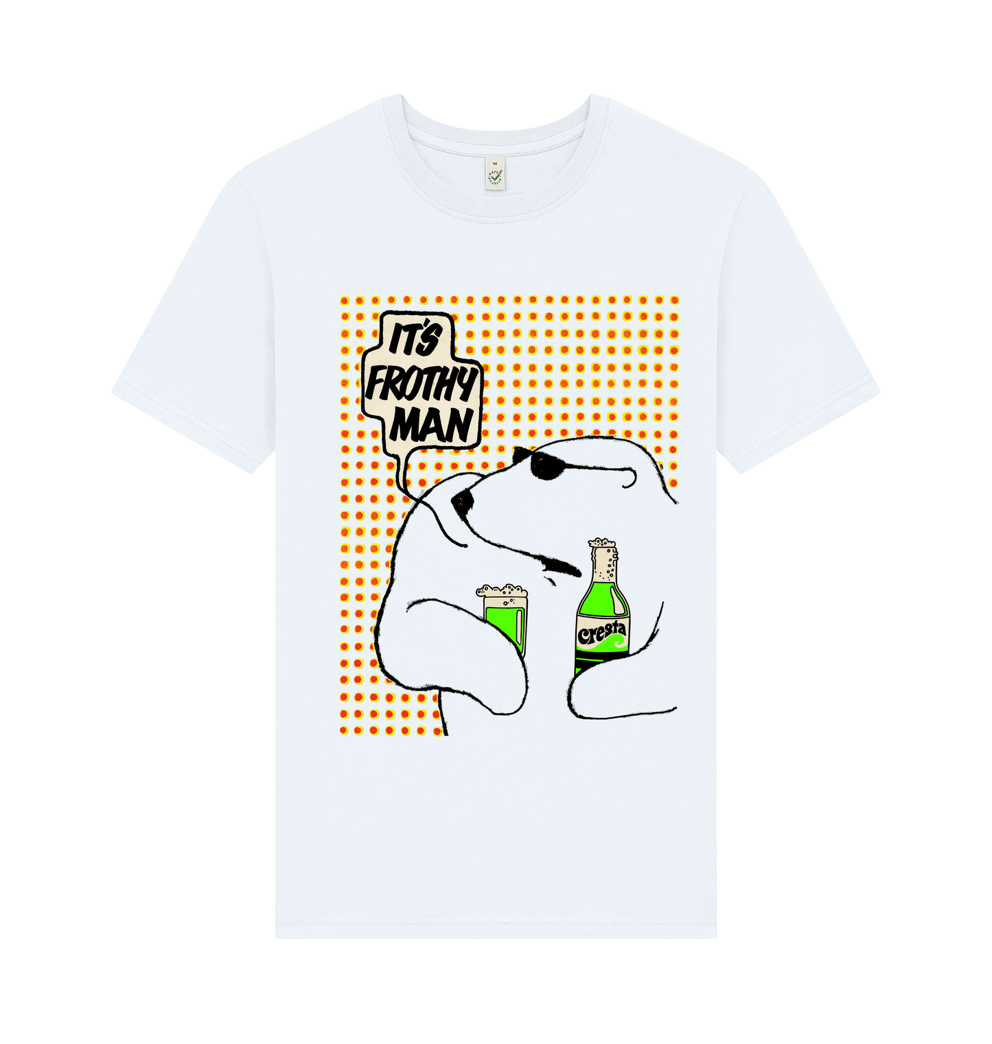 White Printed T-shirt Front
