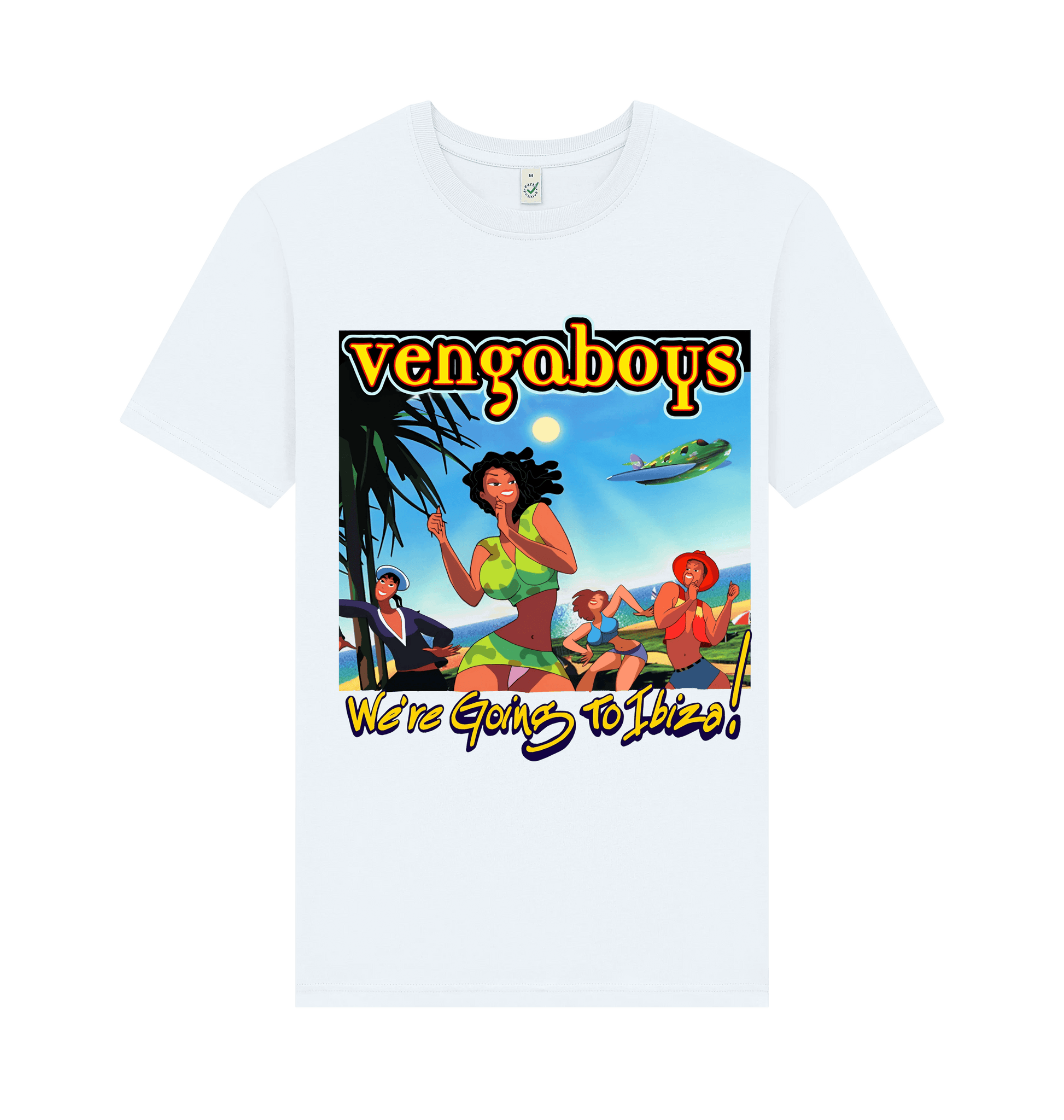 White Printed T-shirt Front
