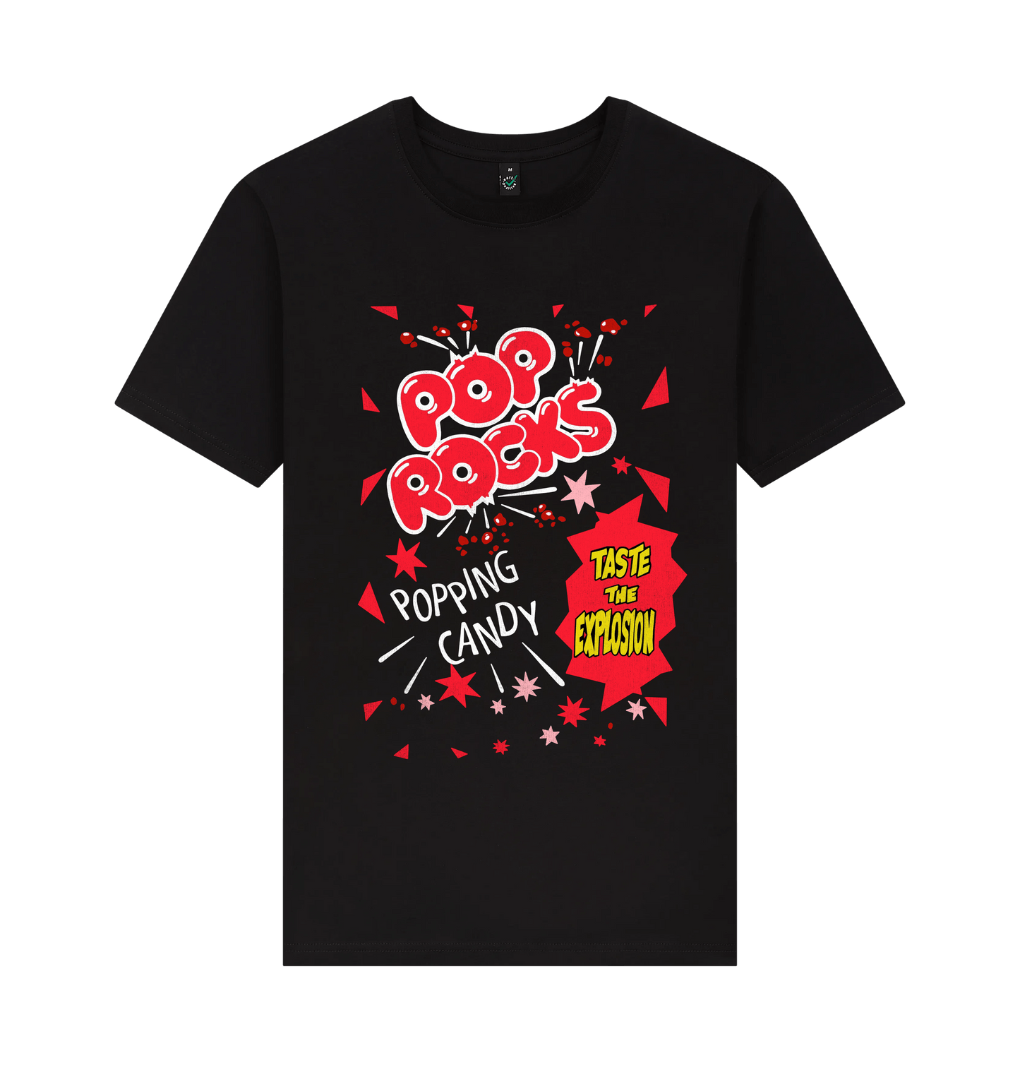 Black Printed T-shirt Front