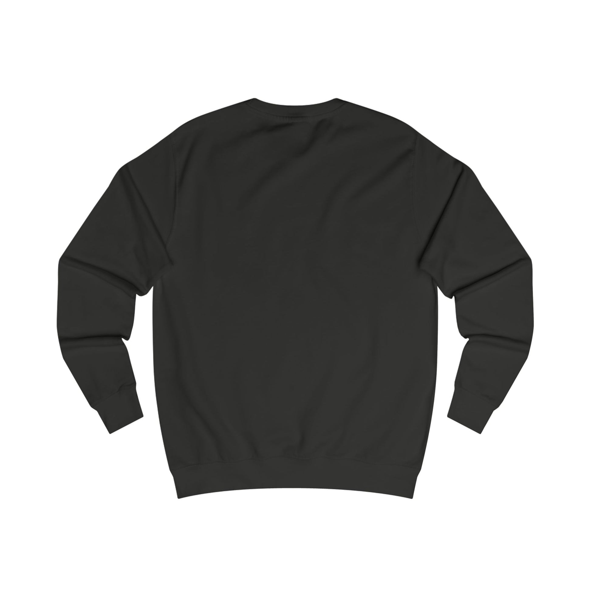 Black sweatshirt on a white background