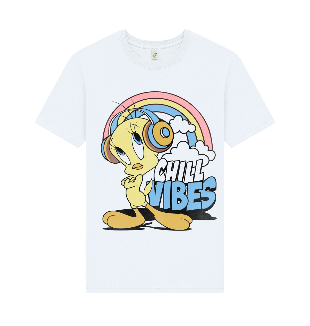White Printed T-shirt Front