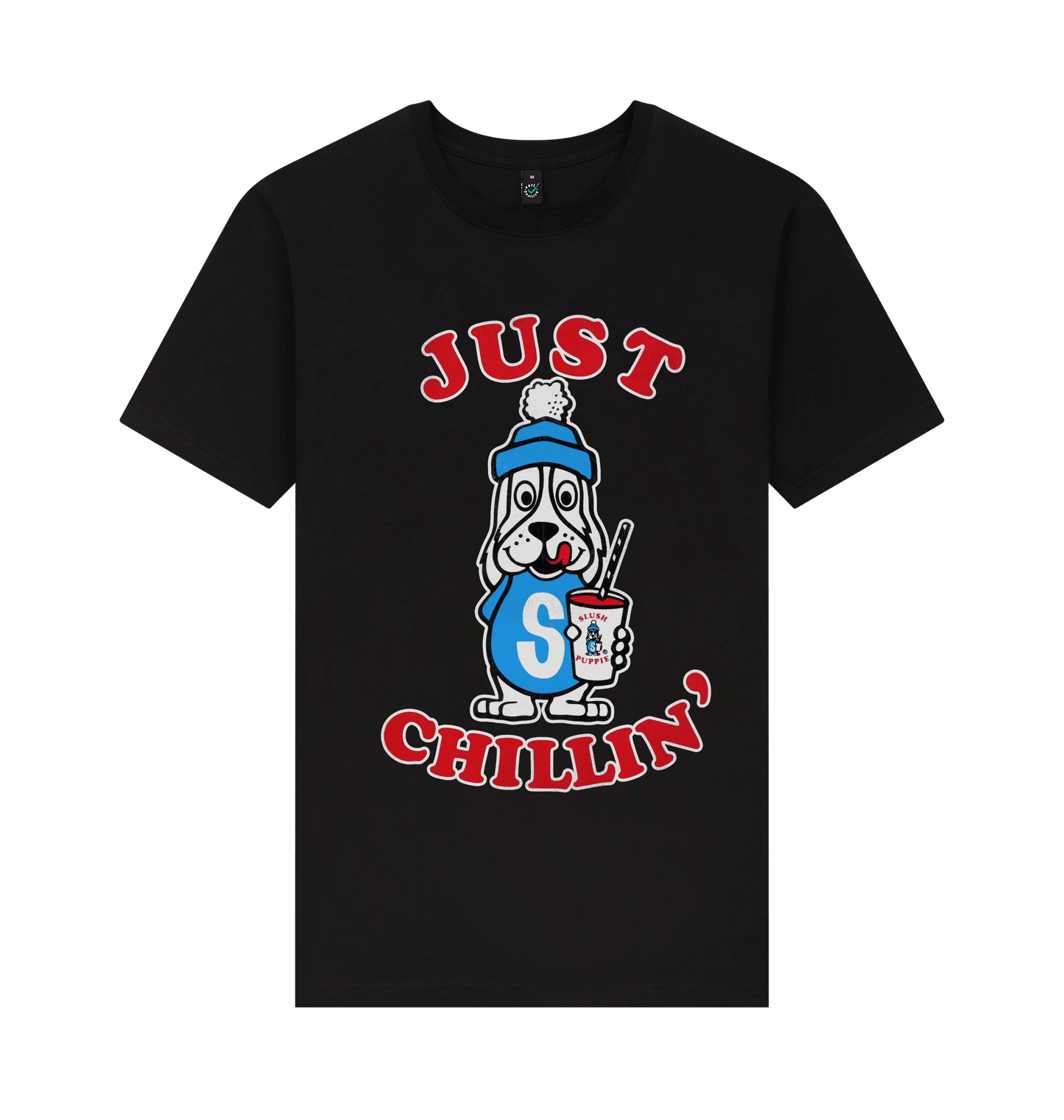 Black Printed T-shirt Front