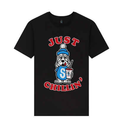 Black Printed T-shirt Front