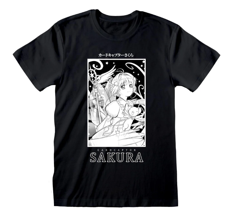 CARDCAPTOR SAKURA - BLACK AND WHITE BOX - T-SHIRT