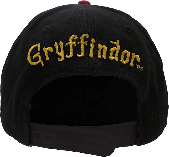 Black cap with 'Gryffindor' embroidered in yellow on a white background