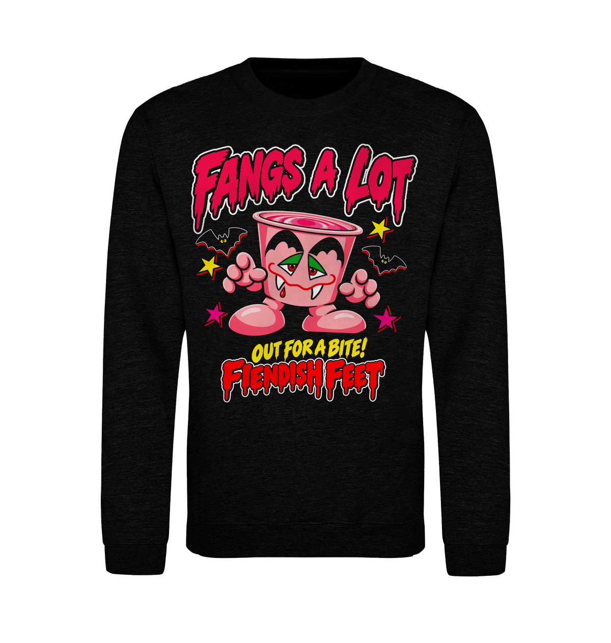 Black Smoke Printed Sweater Front