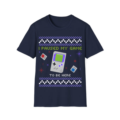 Retro Gamer Unisex T-Shirt - 'I Paused My Game to Be Here'