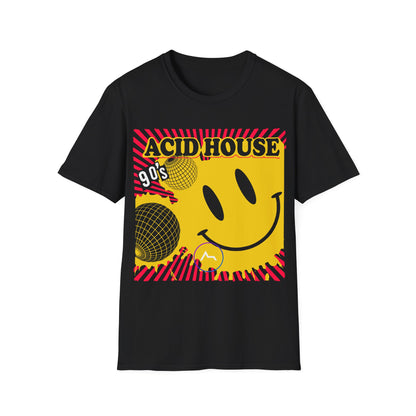 Retro Acid House T-Shirt - Unisex 90s Party Top - Retro Tees