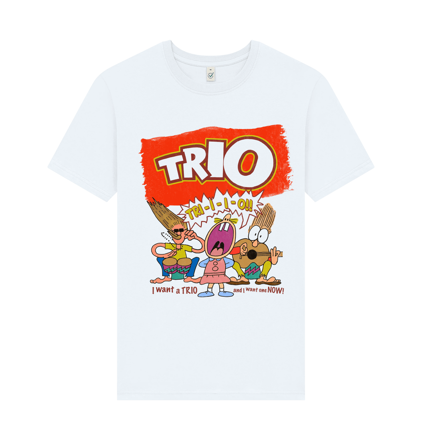White Printed T-shirt Front