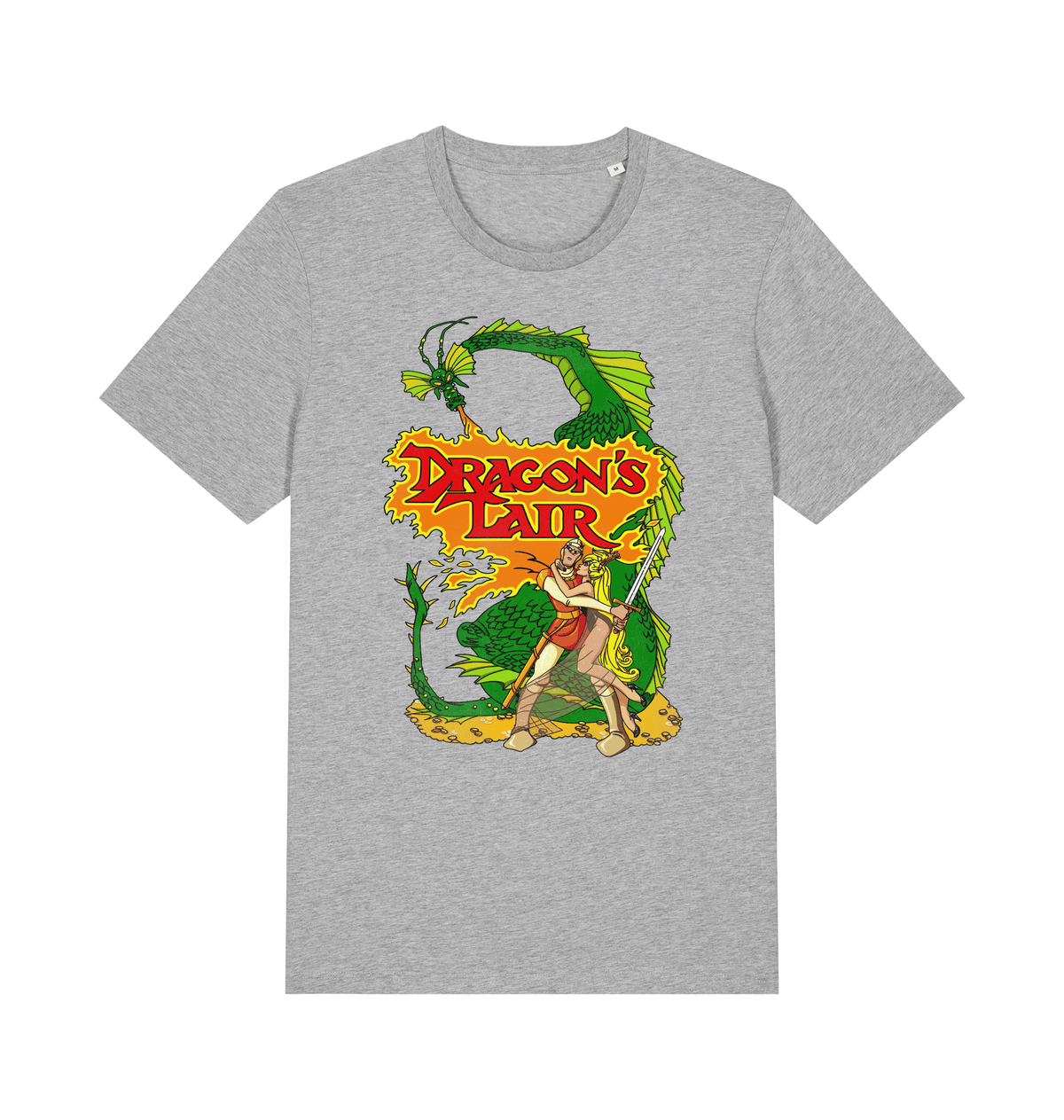 Heather Grey Printed T-shirt Front