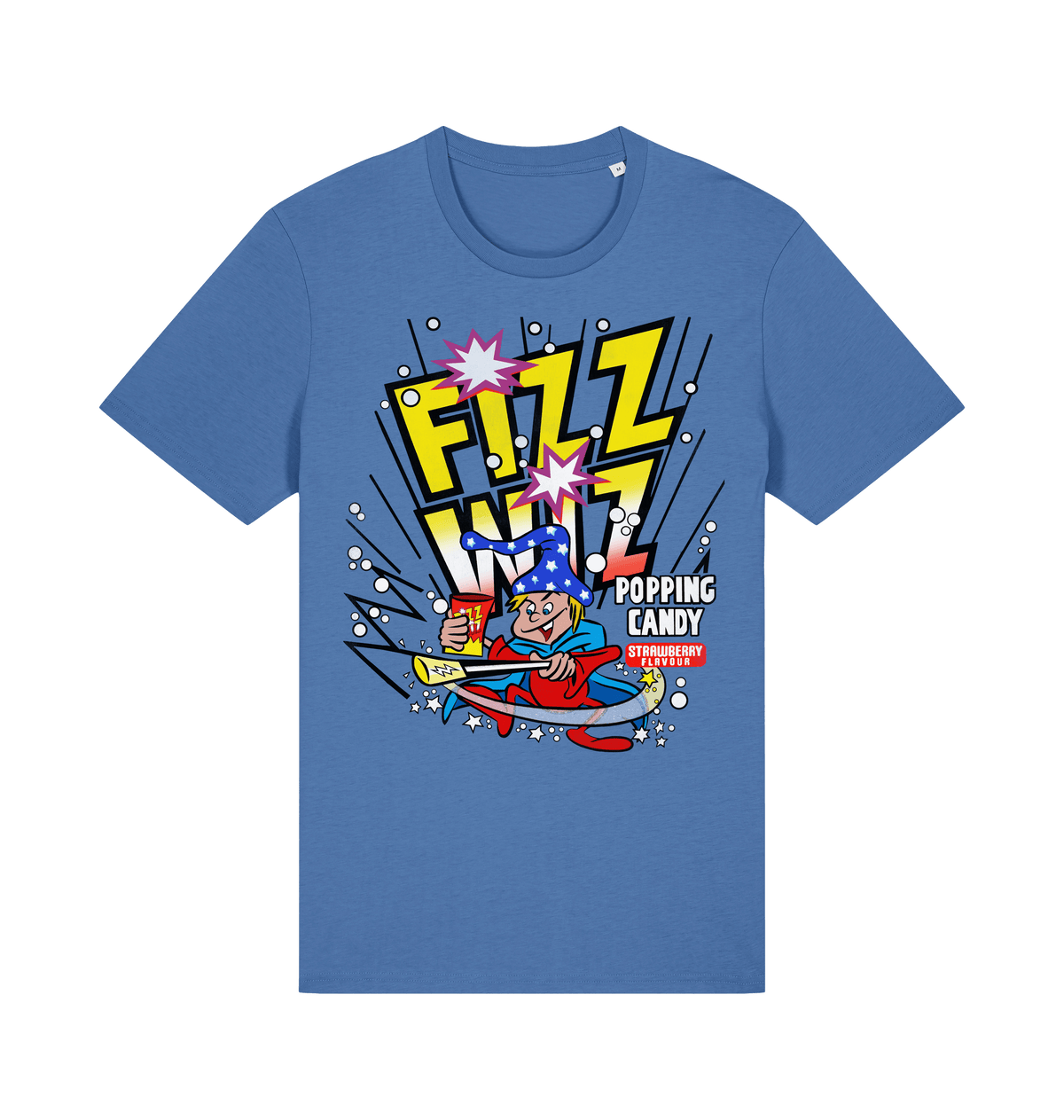Bright Blue Printed T-shirt Front