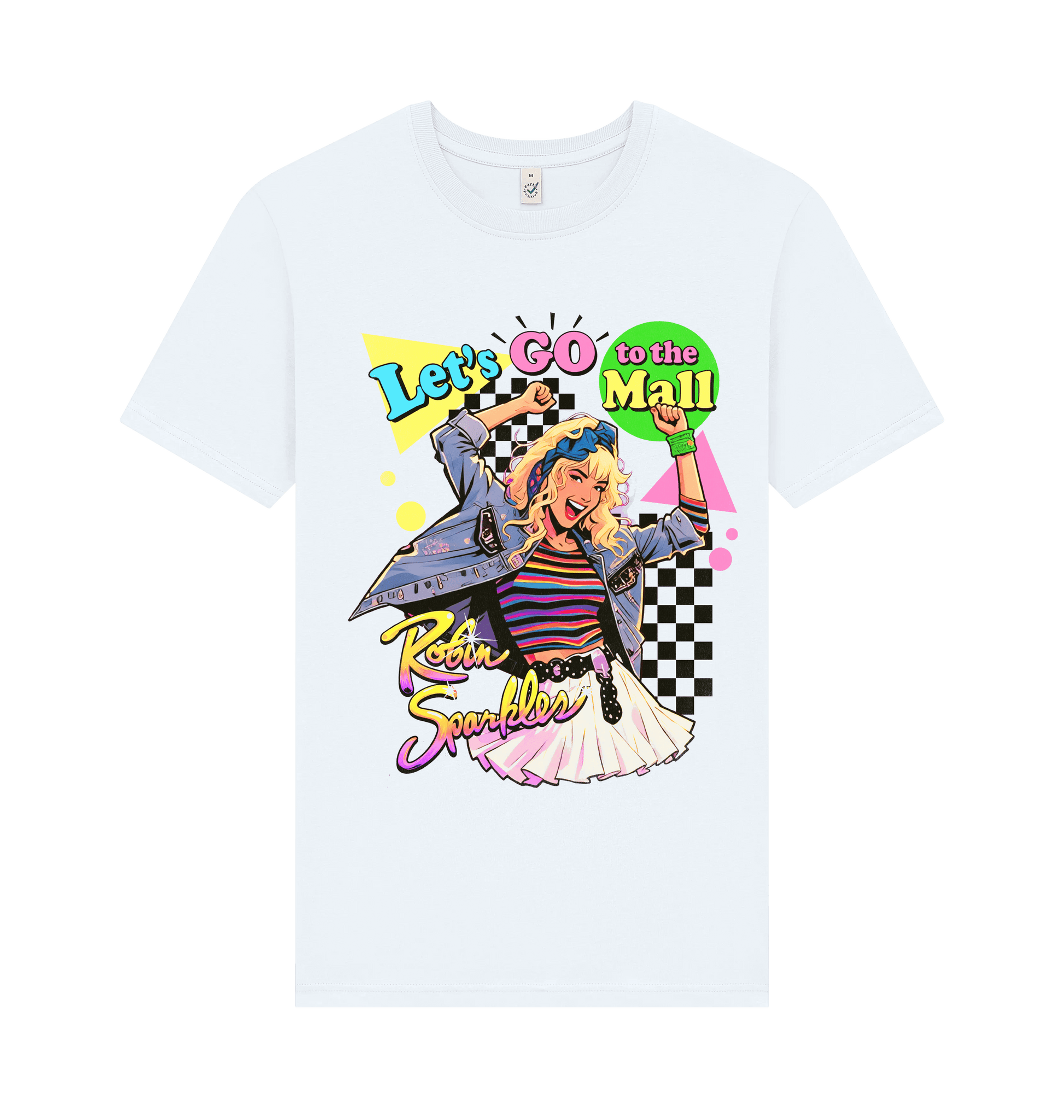 White Printed T-shirt Front