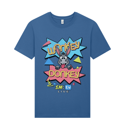 Faded Denim Printed T-shirt Front