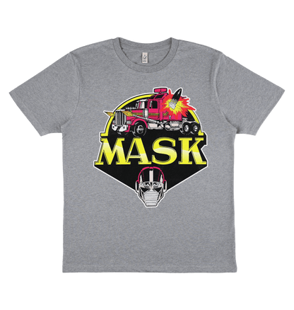 Melange Grey Printed T-shirt Front