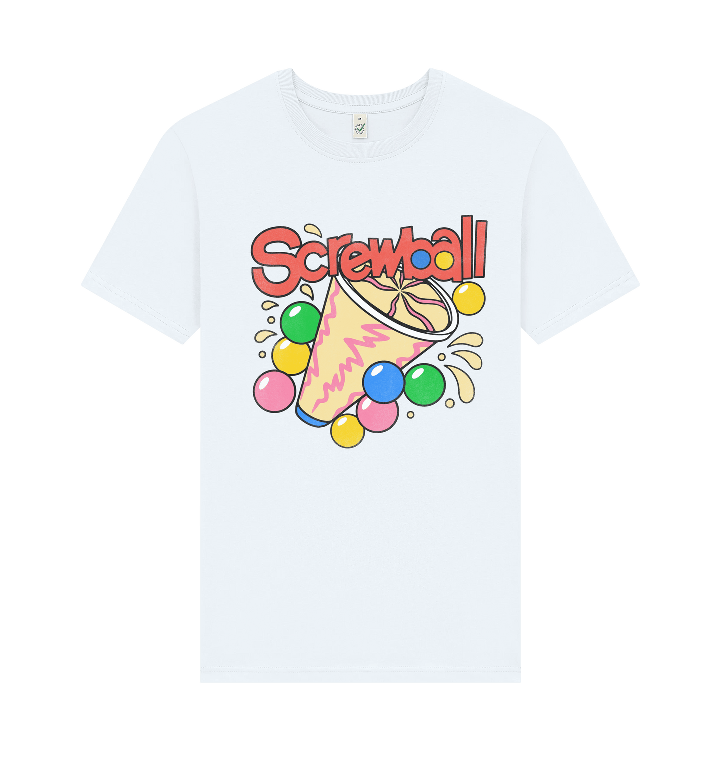 White Printed T-shirt Front