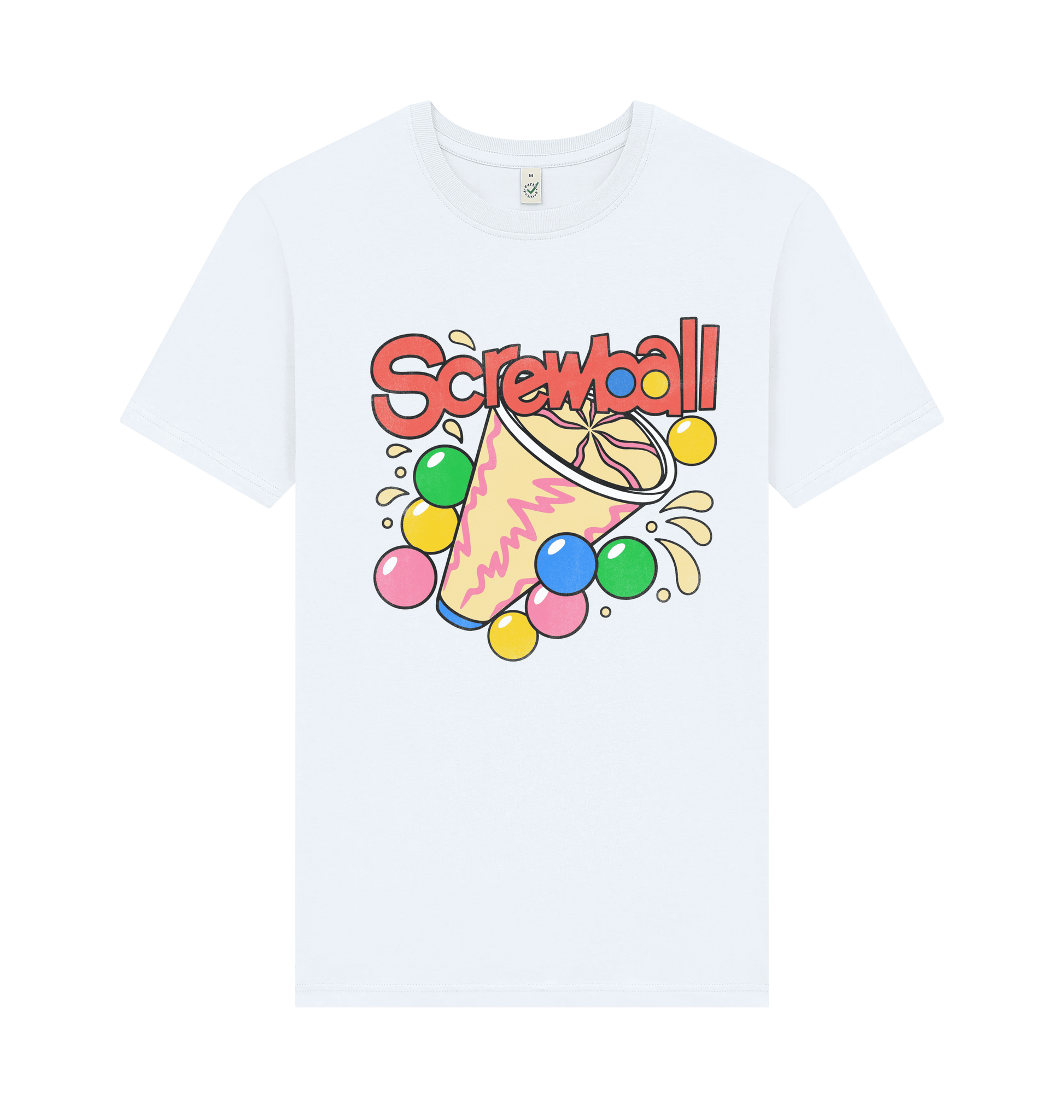 White Printed T-shirt Front