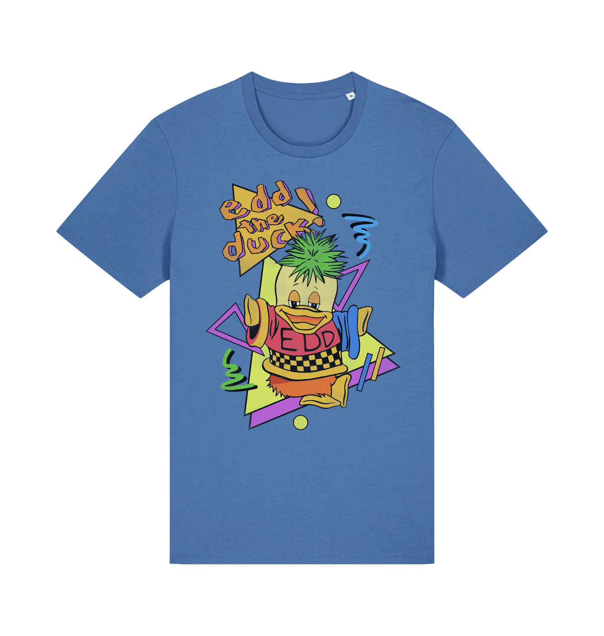 Bright Blue Printed T-shirt Front