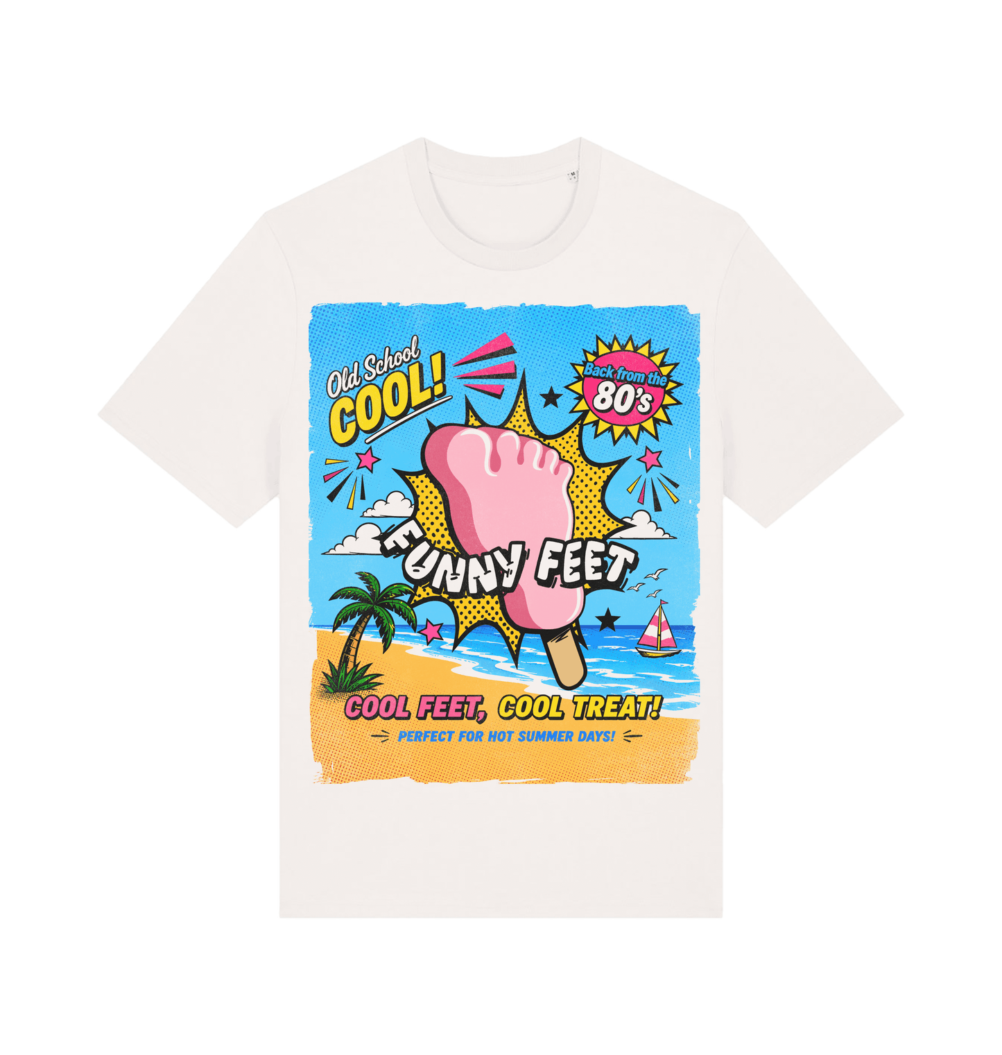 Off White Printed T-shirt Front