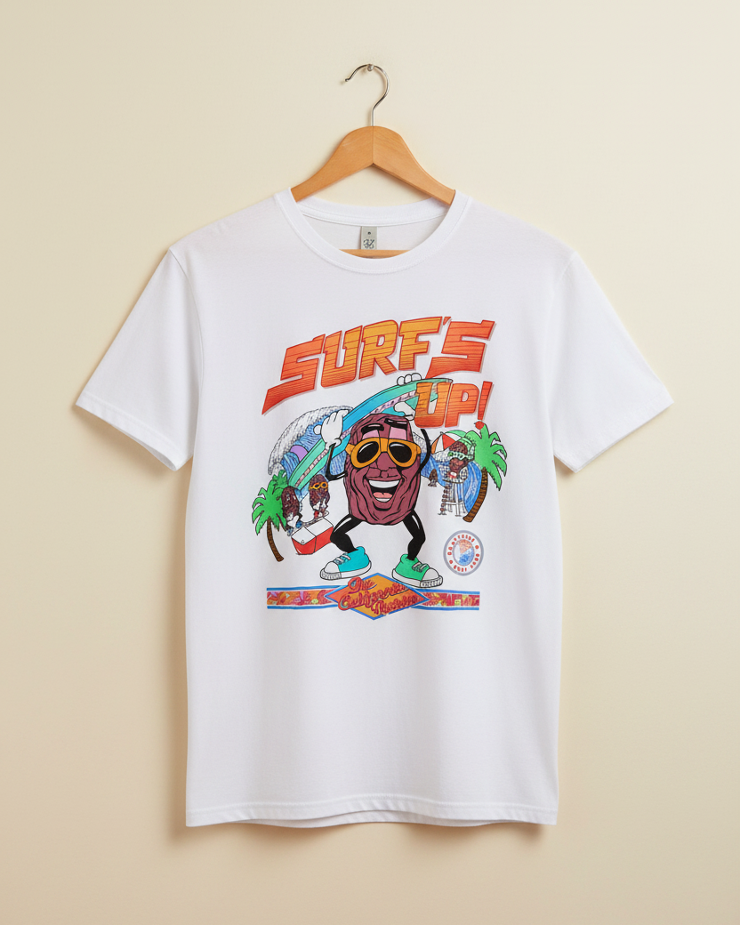 White Printed T-shirt Front