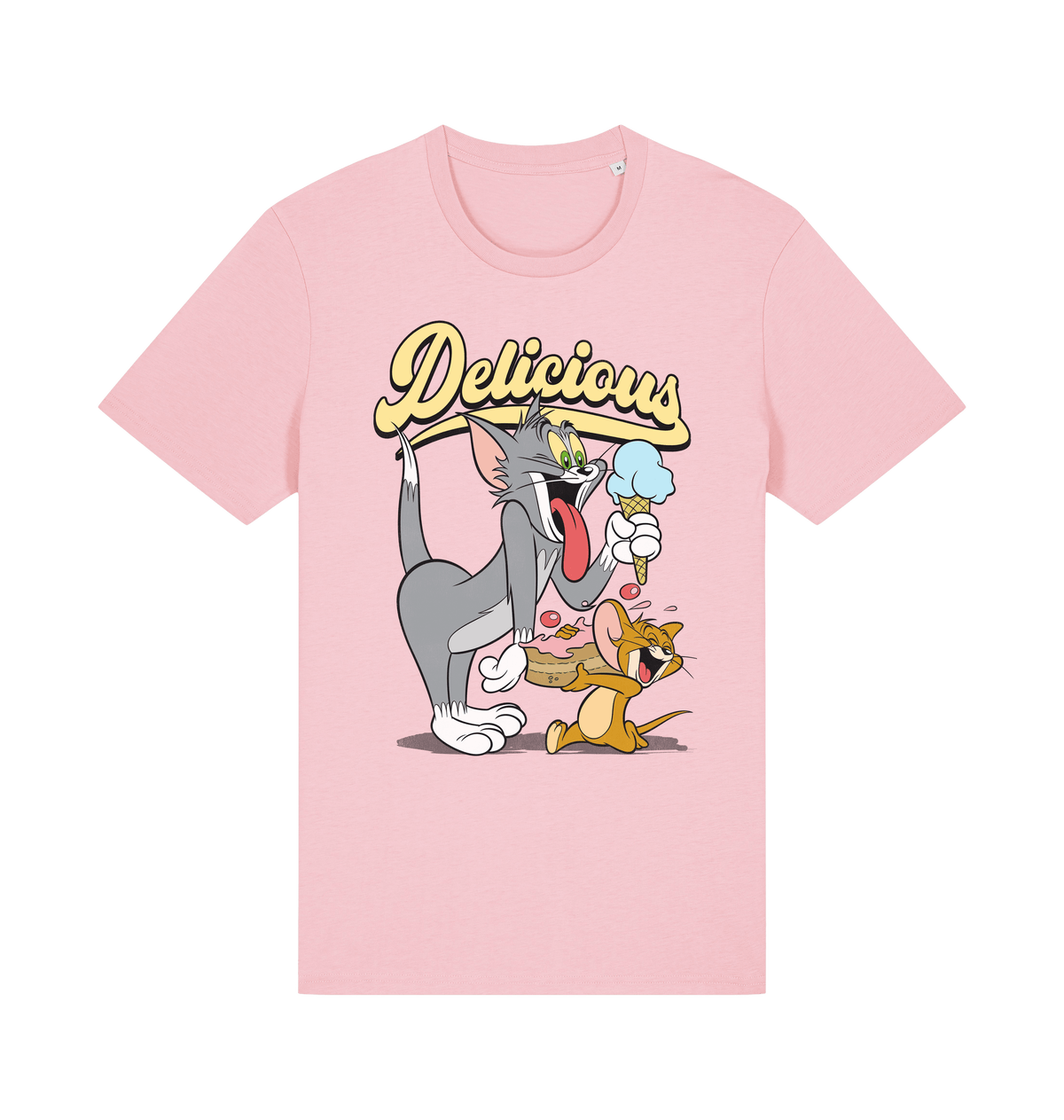 Cotton Pink Printed T-shirt Front