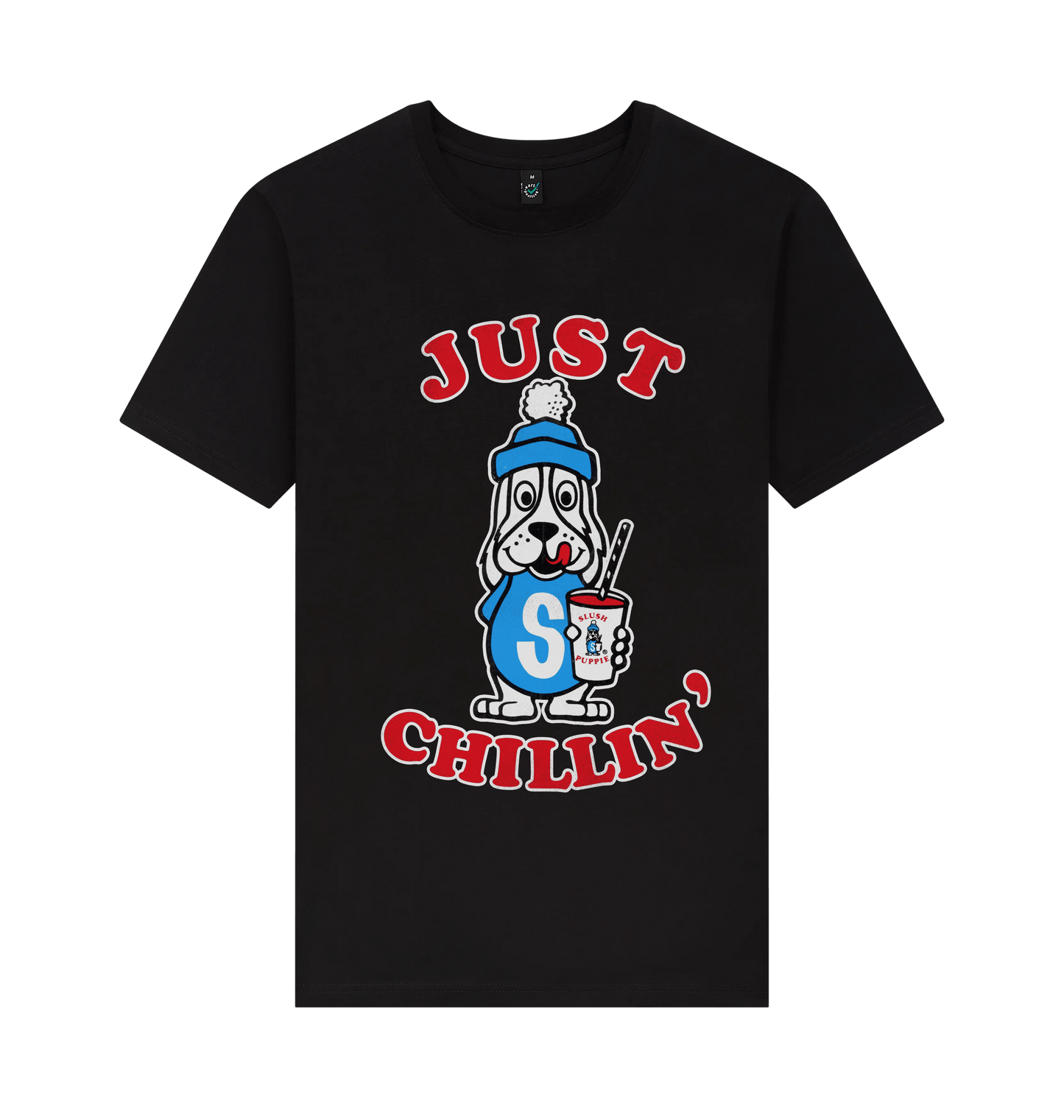 Black Printed T-shirt Front